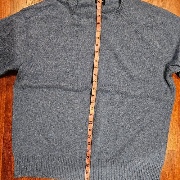 J.Crew Crewneck Sweater – Light Heathered Blue | Classic Cotton Essential - Picture 6 of 7